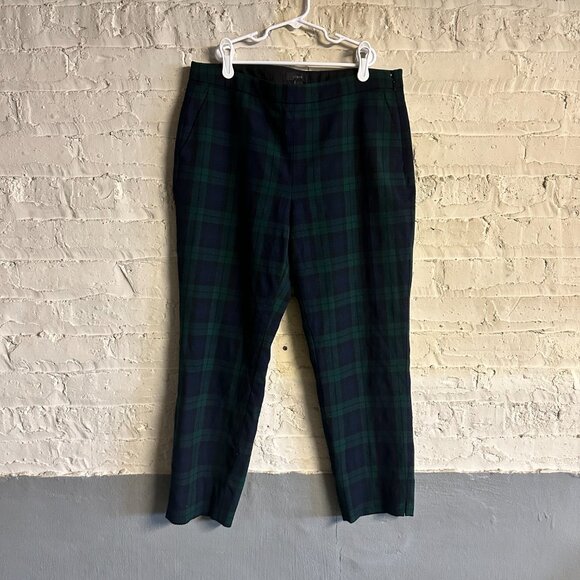 J Crew Plaid Wool Blend Pants - Picture 2 of 4